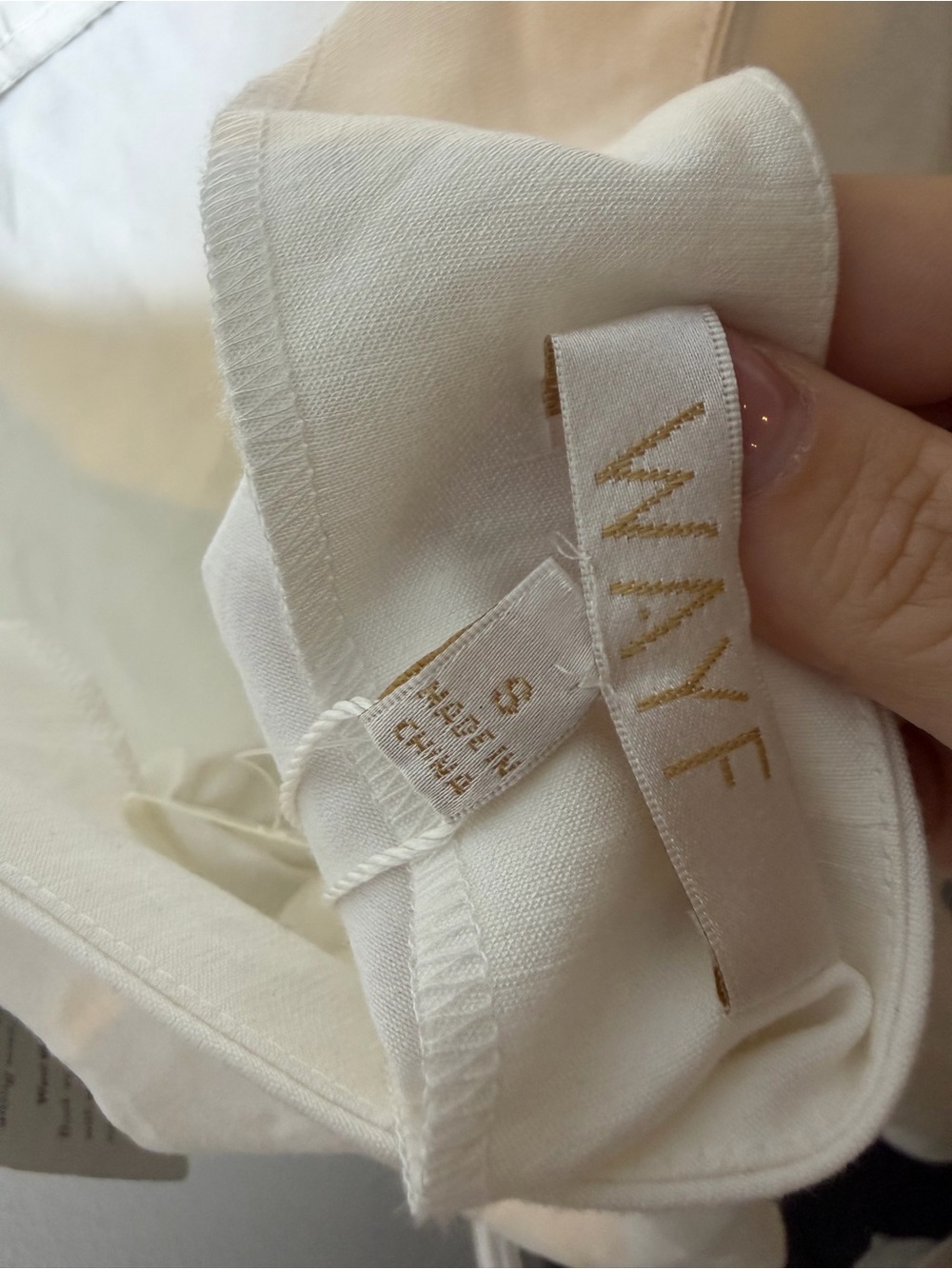 Wayf Bardot Ivory Mini Dress Open Back Side Ruche NWT Size S - Picture 5 of 11